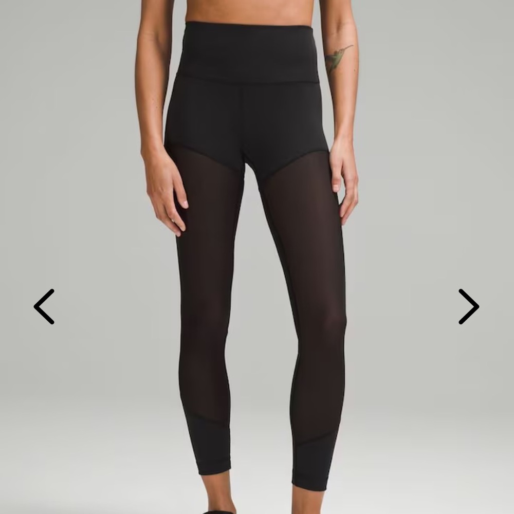 lululemon wunder train mesh HR Tight 25” size 6